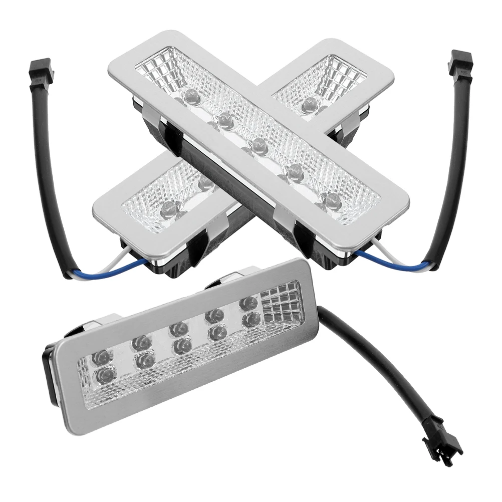 3 Pcs LED Range Hood Light Bulbs Kitchen Cooker Lamp Rectangle High Brightness Dual Saving Cold Light Replacement