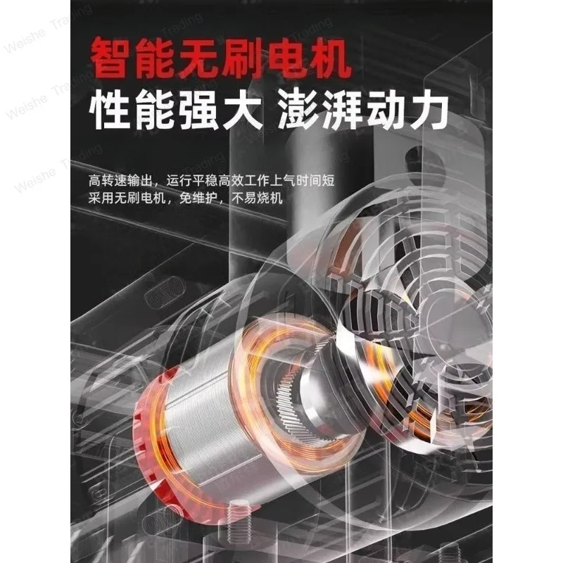 Rechargeable Steam Pump Lithium Battery Air Compressor Wireless Air Compressor Small Air Pump Portable Pump