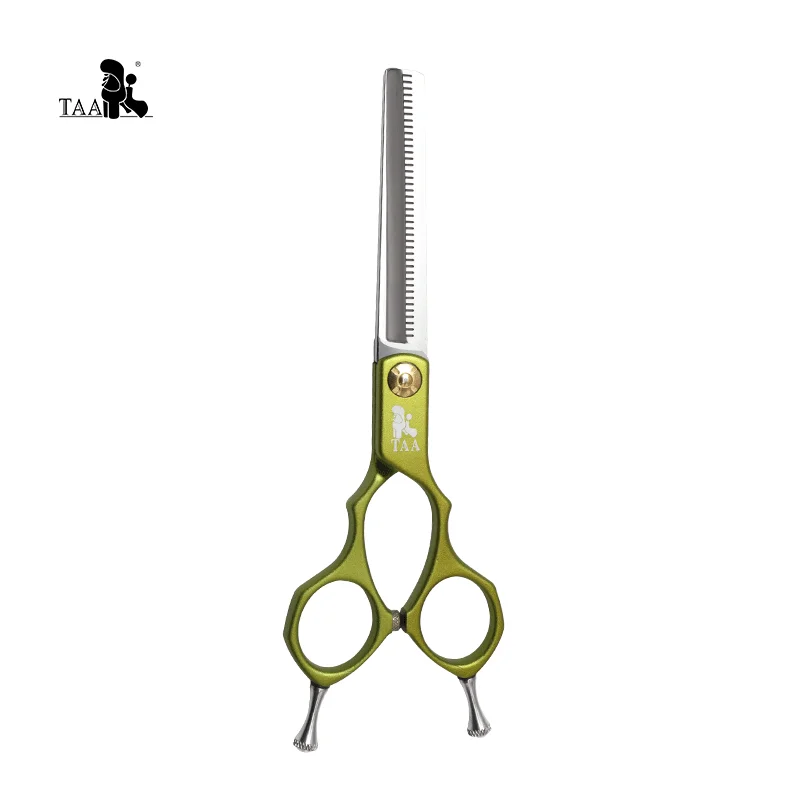 TAA Professional Grooming Scissors Pet Hair Cut Serrated for Dog&Cat 440C Alloy Steel Pets Accessories Colorful Pet Clipper Tool