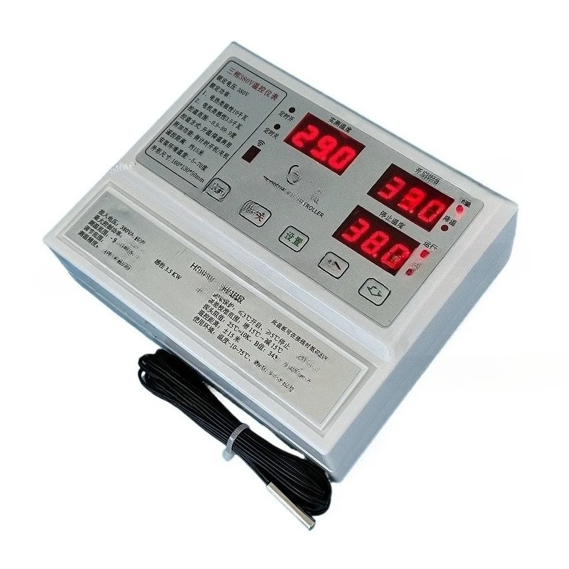 380V 3-Phase Temperature Controller - High Power Timer for Aquaculture Fans & Pumps (Intermittent Cycle Mode)​