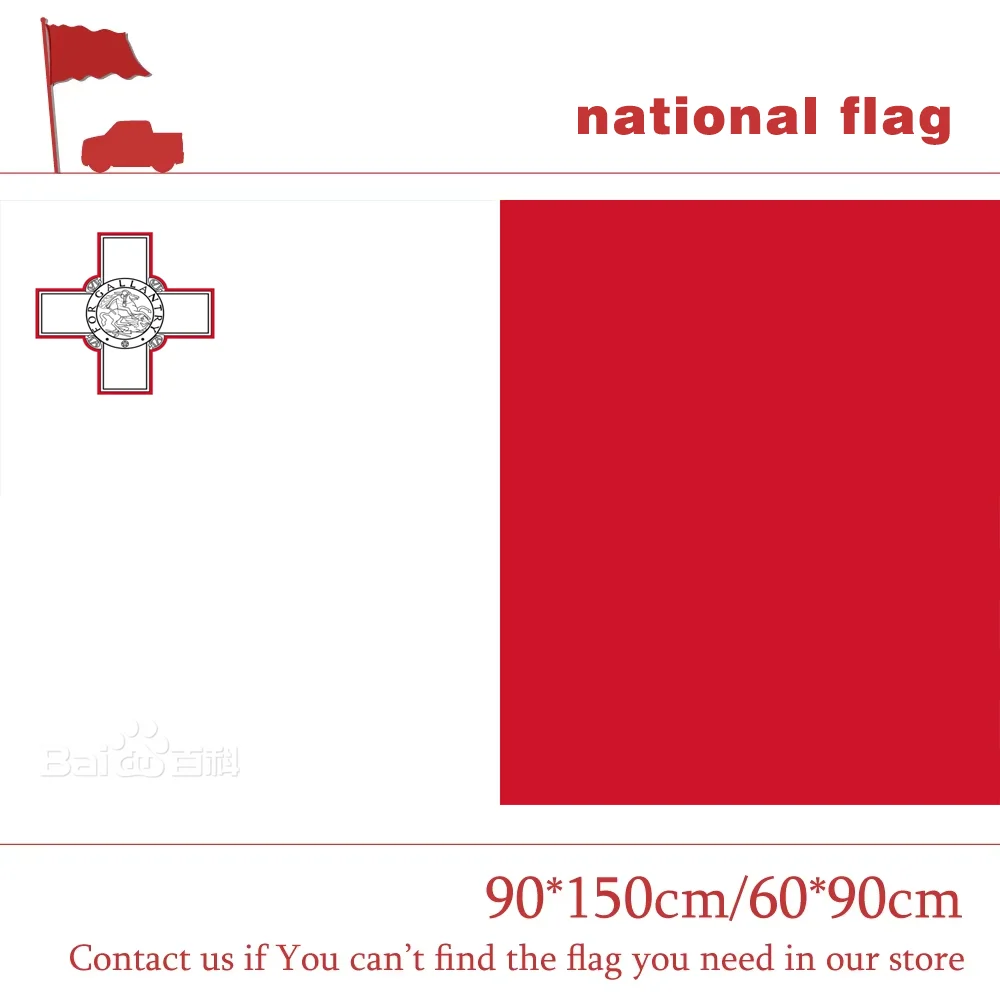 

Malte national flag3x5 Feet Custom High-quality Banners Flag 90*150cm 60*90cm Flag