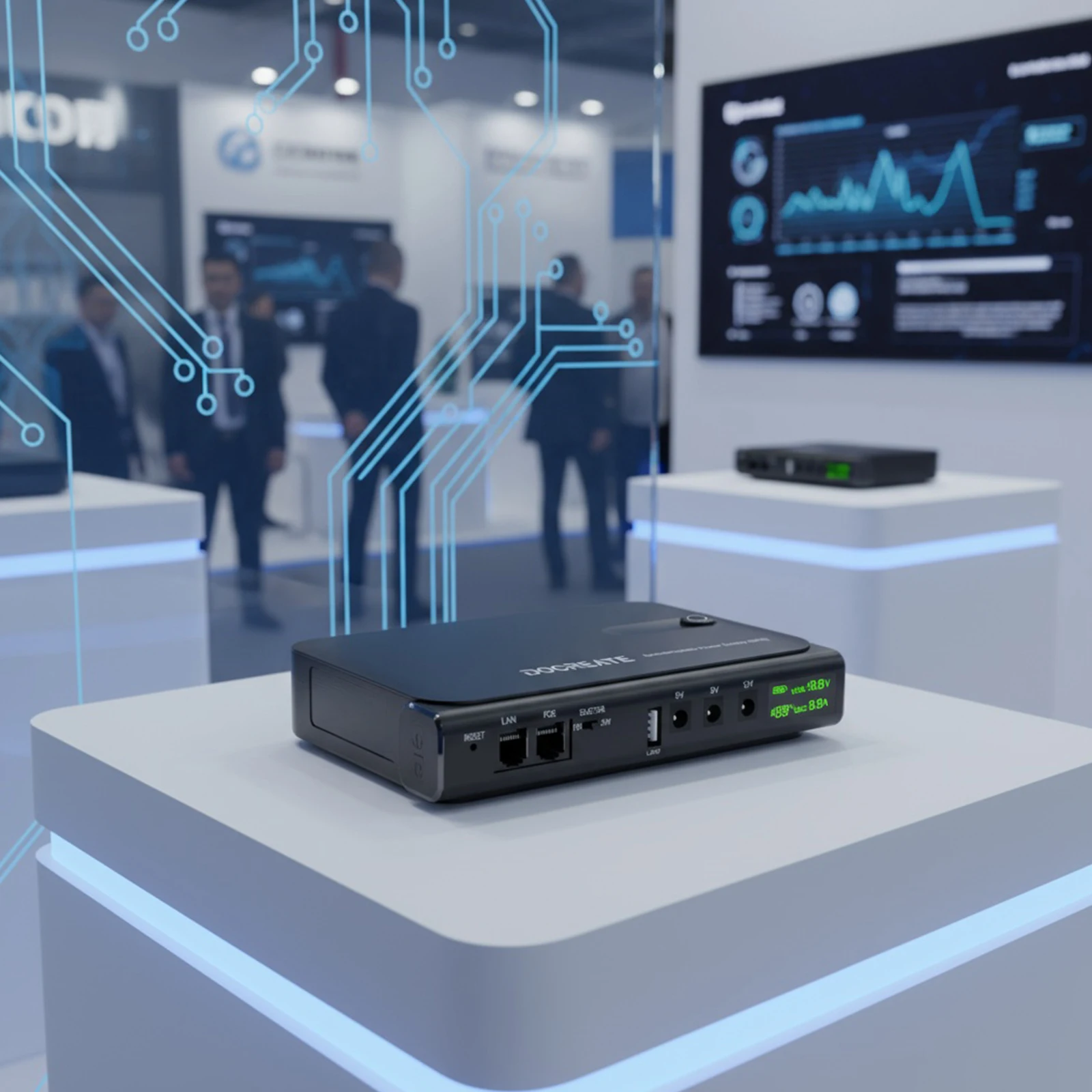 بطارية احتياطية صغيرة UPS بدون بطارية UPS بطارية احتياطية مصدر طاقة يدعم 5 فولت/9 فولت/12 فولت لجهاز التوجيه/المودم/كاميرا الأمن #4