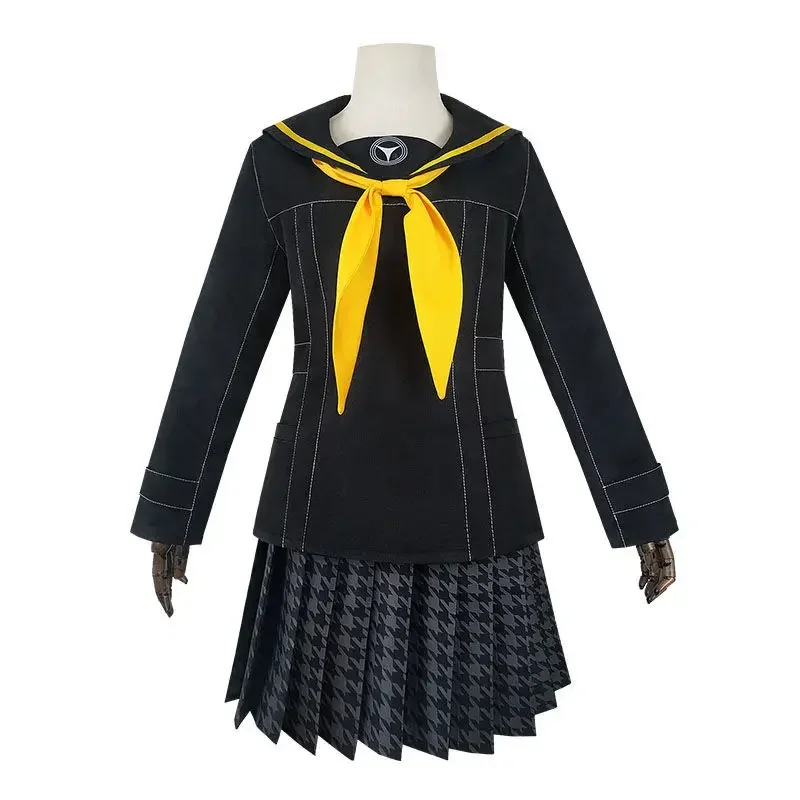 Anime Persona 4 Rise Kujikawa Cosplay Costumes Uniform Suits P4 School Uniforms Outfit Top Skirt Tie Women Halloween Costume