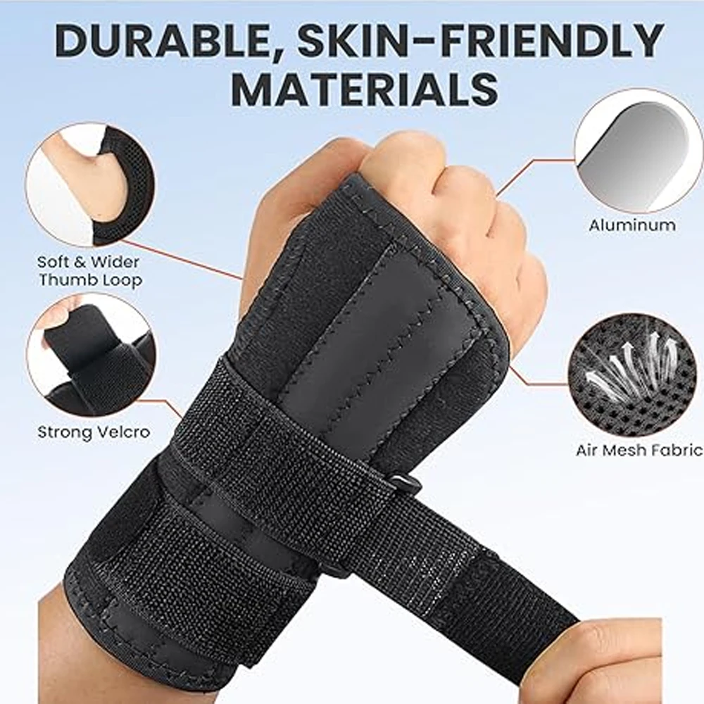 1 Stück Verstellbare Stabilitäts-Handgelenkstütze, Karpaltunnel-Handgelenkbandage, Handgelenkschiene, Stützbandage für Fitness, Zuhause, Sport, Handschutz