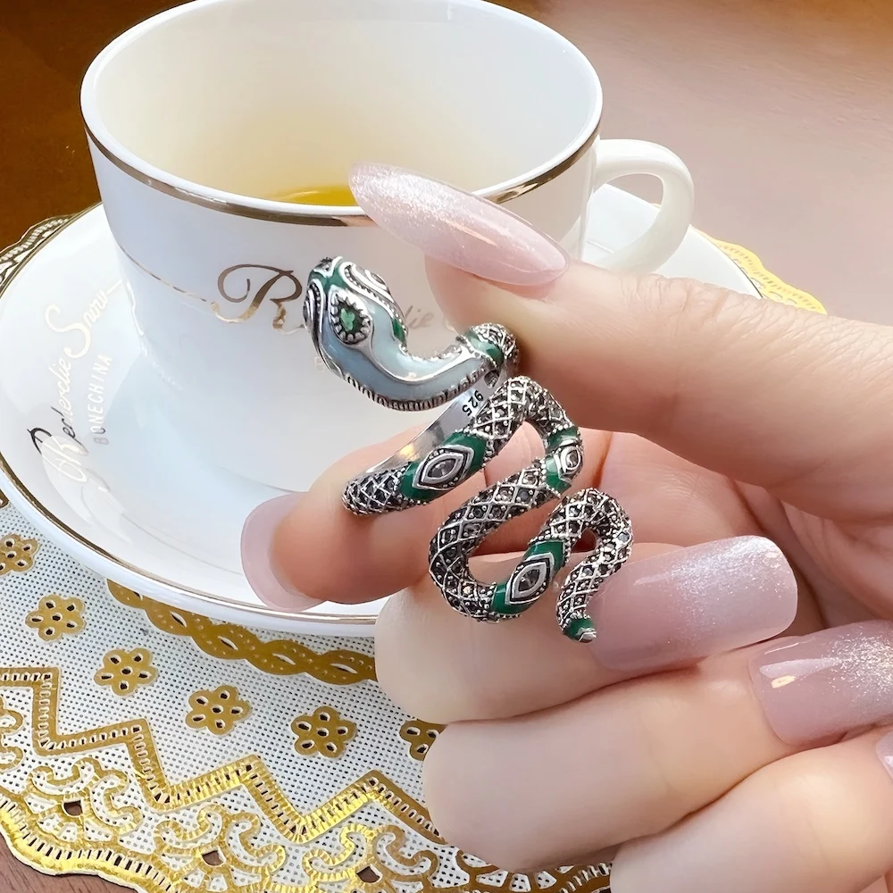 Blue Snake Ring Brand New Bohemia Fashion Jewelry For Women