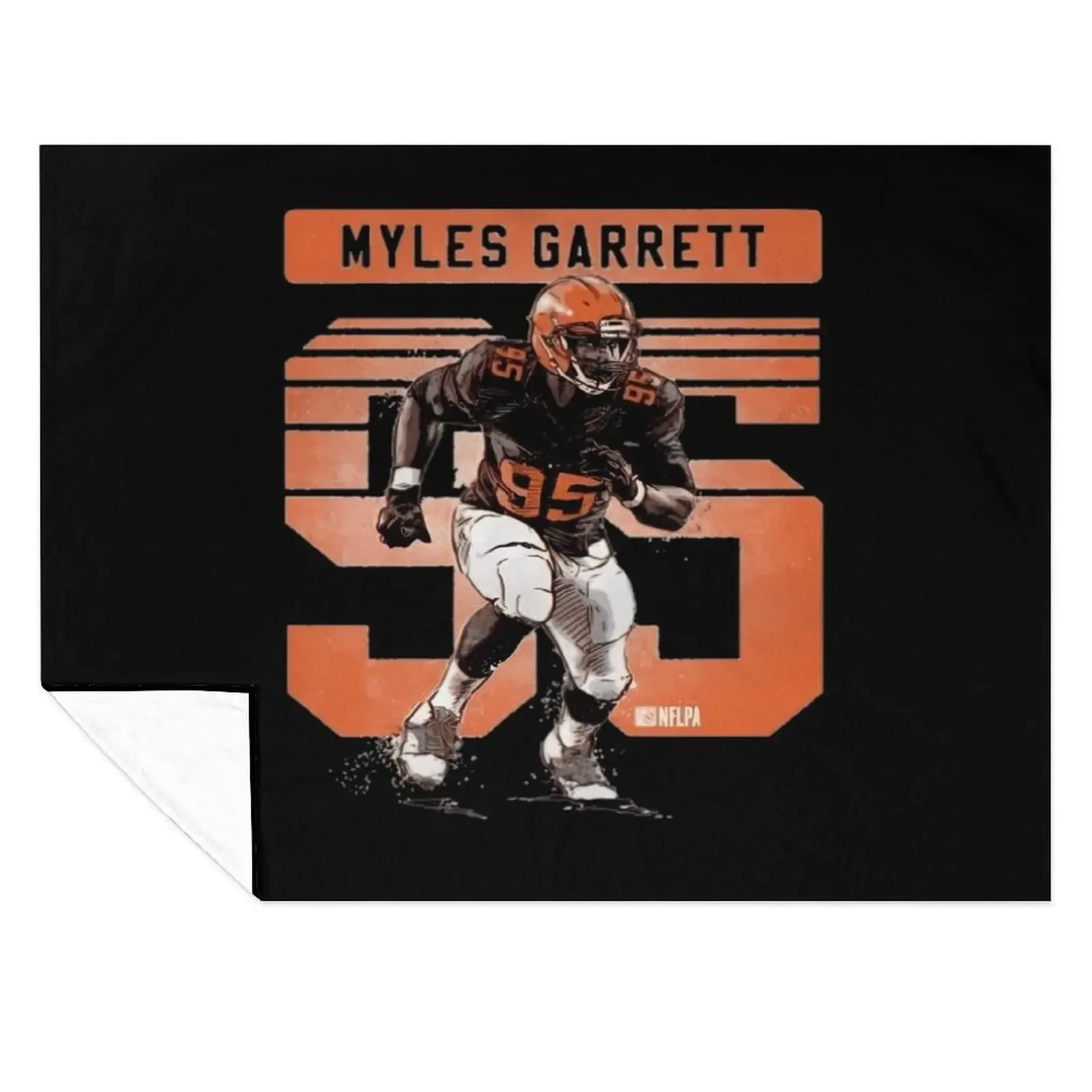 

Myles Garrett 95 For Cleveland Browns Fans \t Throw Blanket Multi-Purpose halloween Retros For Decorative Sofa Blankets