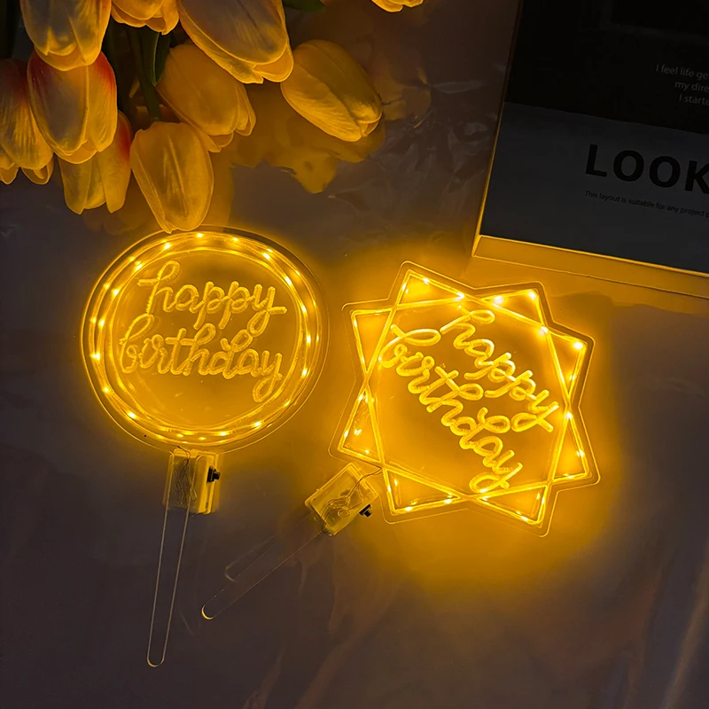 زينة كعكة مضيئة بتقنية LED، زي - مراجعة Up Lighting Decor وسعره