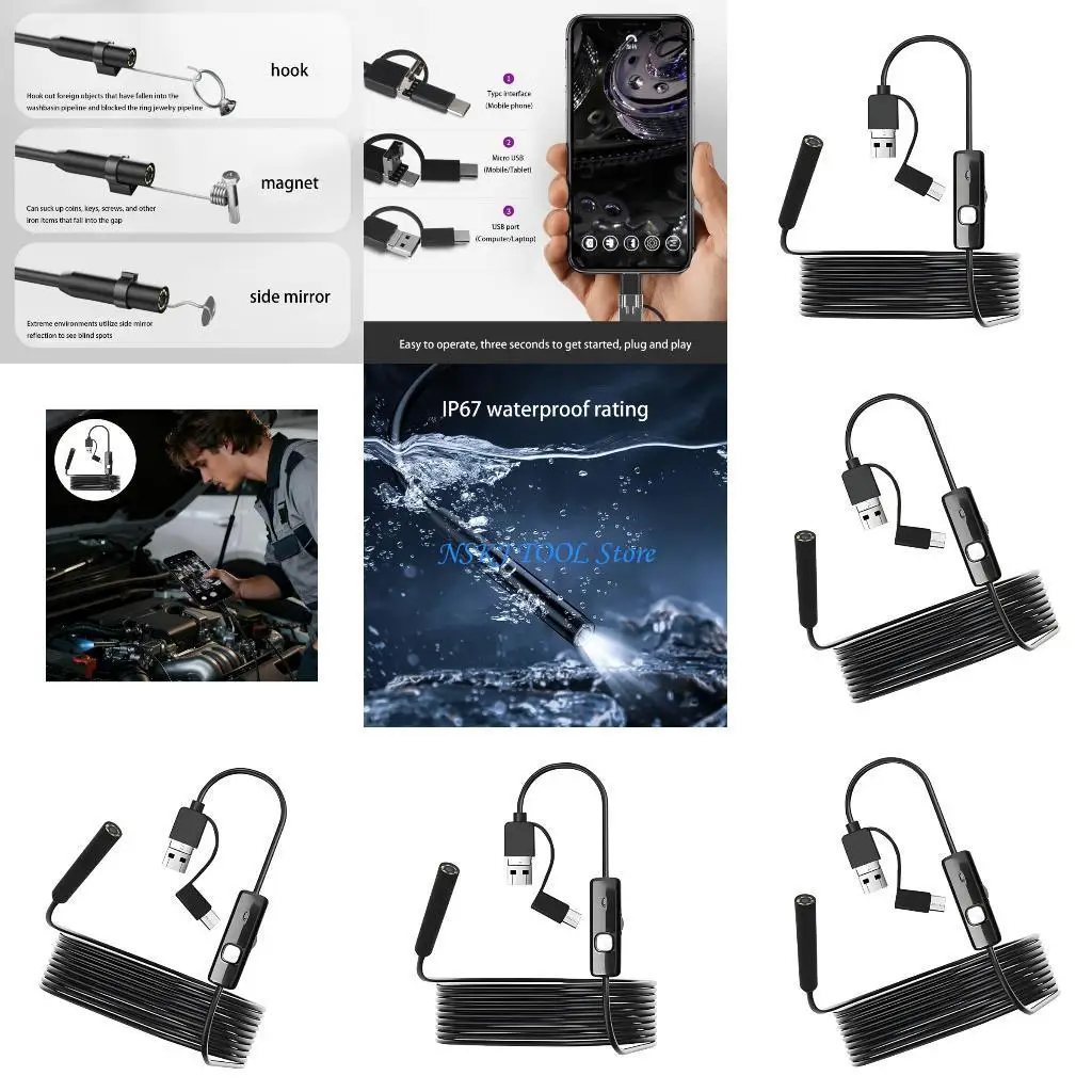 

L8RC Dense 8mm 720P Inspection Camera IP67 Evaluated for Electrical Leak Detection