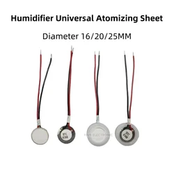 Universal Humidifier Atomizing Plate Energy Exchange Plate 16/20/25mm Piezoelectric Ceramic Plate Ultrasonic Oscillator Accessor