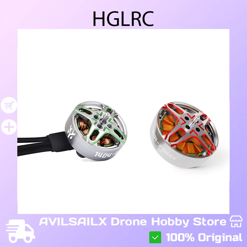 HGLRC SPECTRE 1404 borstelloze motor 2750KV / 4800KV voor FPV Racing Drone