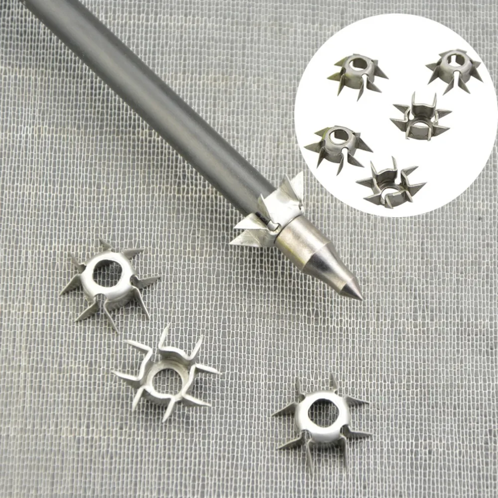 

20/30/50pcs Hunting Broadhead Arrow Points Archery 8 Paw Arrowhead Bow and Arrow Outdoor Shooting Training Target Practice Tips