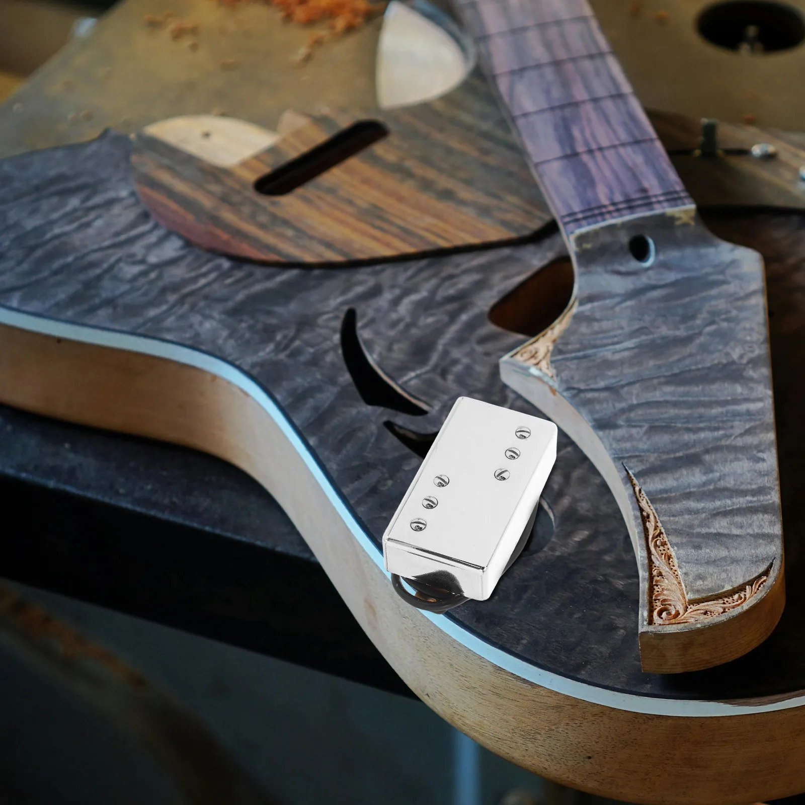 

Small Frameless Metal Electric Guitar Pickup Upgrade Your Sound Clarity and Durability Ideal for Live Performance Recording