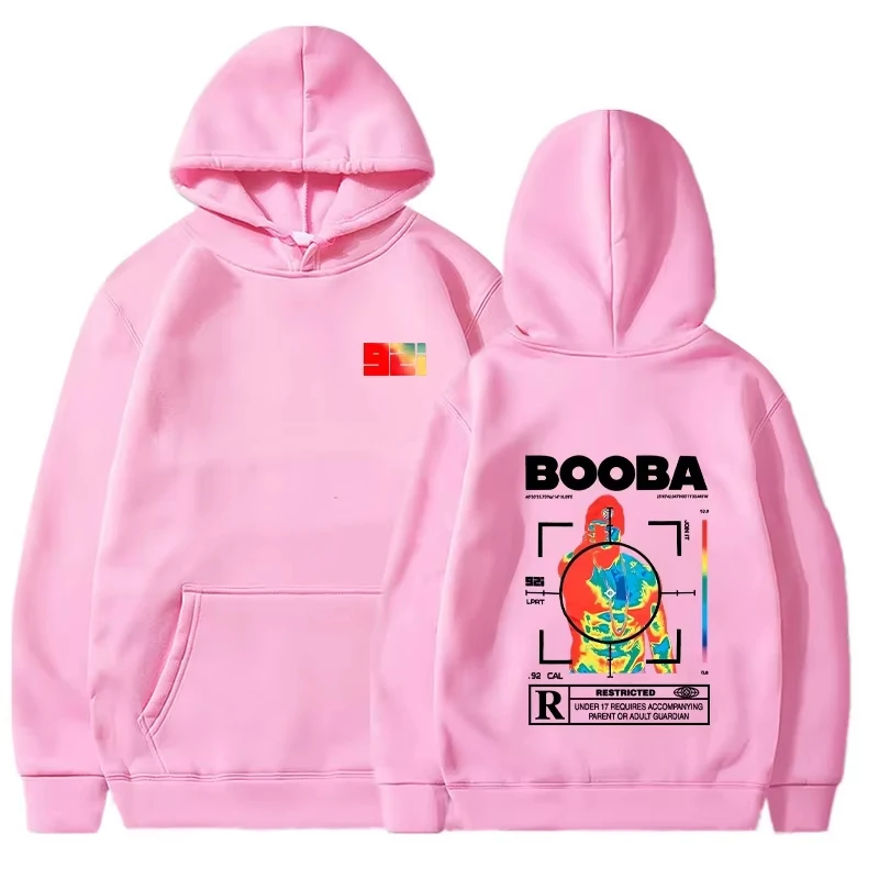 Felpa con cappuccio B2O Felpa a maniche lunghe stampata alla moda da uomo Felpa casual stile street Harajuku da donna