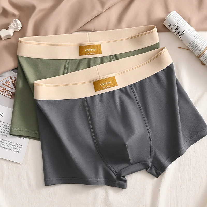 3PCS Men Underwear Cotton BoxerShorts Hombre Panties Man Breathable Underpants Sexy Sports Comfort Male Boxers Large Size L-6XL