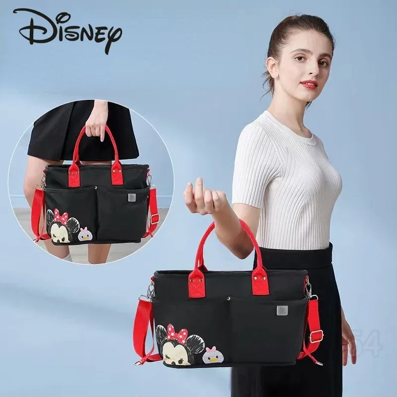 Disney Mickey New Diaper Handbag Cartoon Diaper Bag Fashion Diaper Bag Crossbody Bag Multi Functional Portable Large Capacity