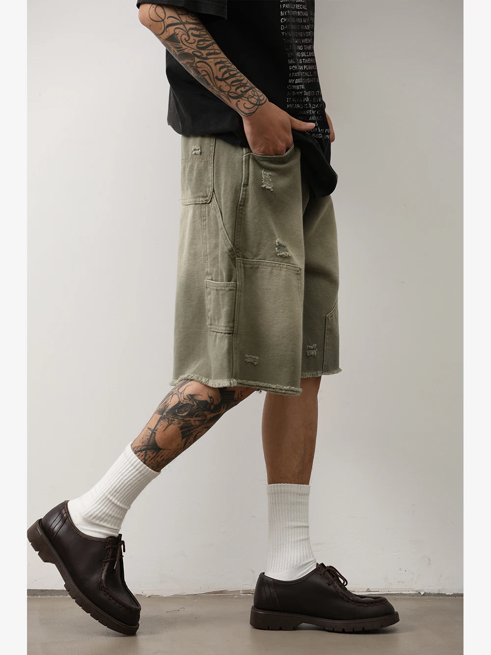 

Мужские летние джинсы-брюки свободного кроя в американском стиле, прямые, из хлопка, повседневные, для работы, от LH Store