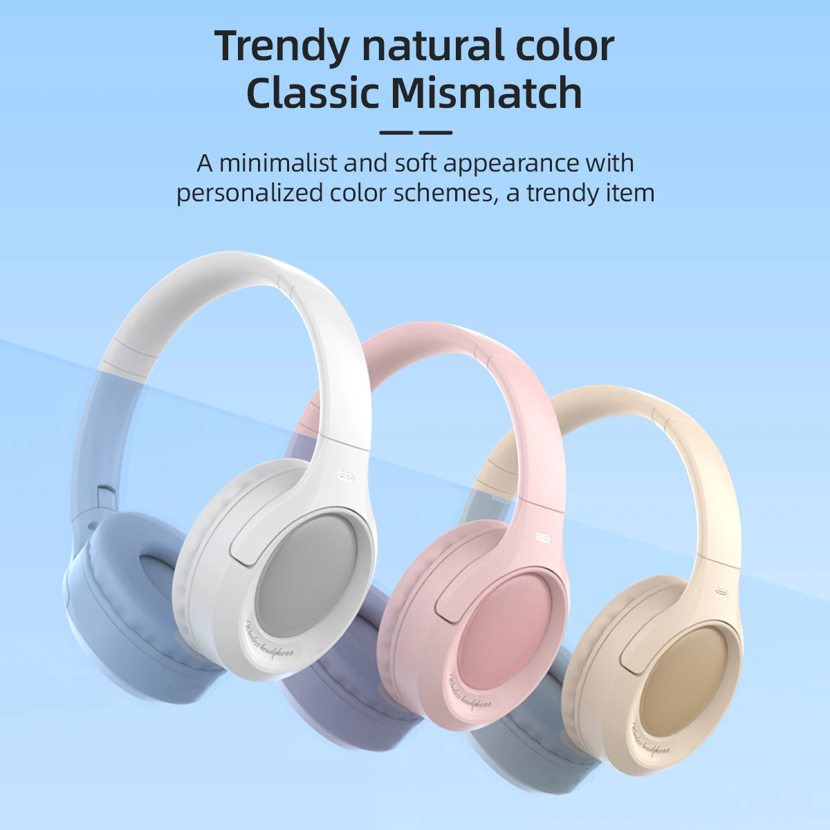 3D Bluetooth Headphone Wireless Headset Over The Ear High Fidelity Bass Stereo 5.3 Sports Music Gaming Foldable Earphones Hi-Fi