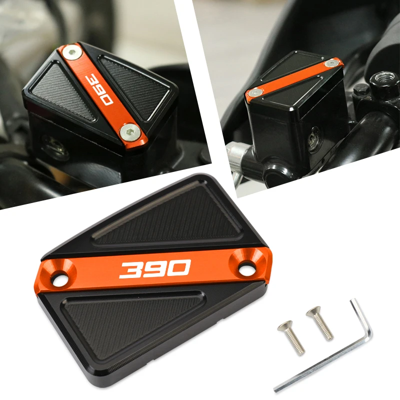 

Motorcycles Front Brake Reservoir Fluid Tank Cover Oil Cup Cap Fit For RC390 RC 390 390 Adventure 390 ADV