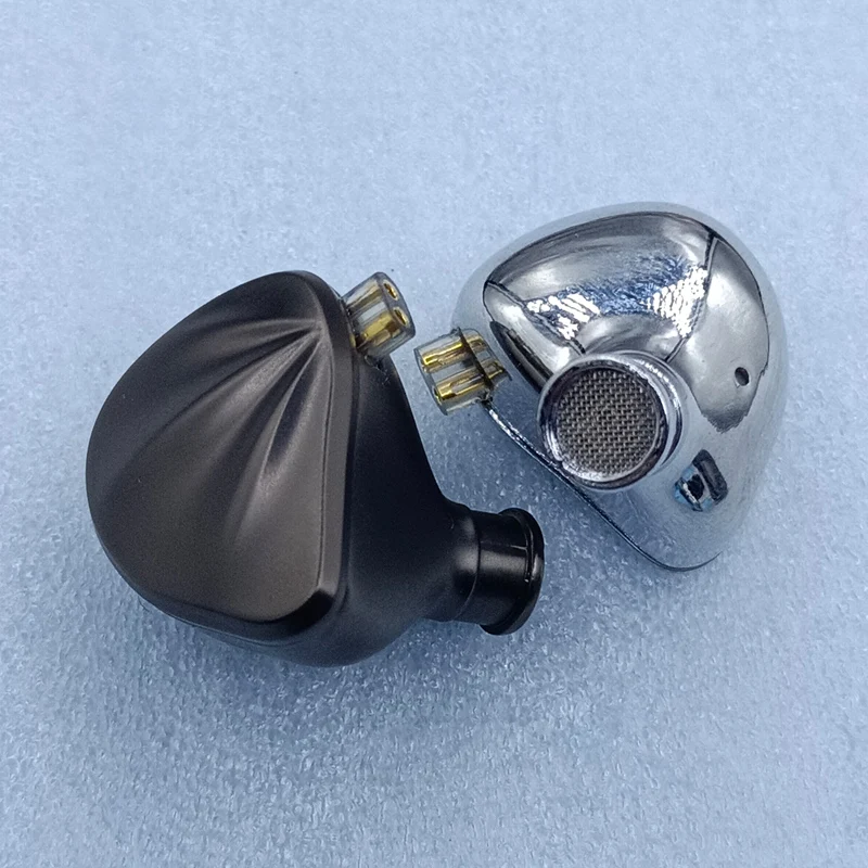 10MM circle iron headphone shell 30017 moving iron moving coil 0.78QDC socket zinc alloy shell diy headphone accessories 1pair