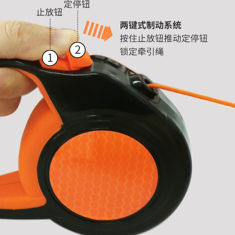 

Retractable Dog Leash Automatic Extending Nylon Puppy Pet Dog Leashes Lead Dog Walking Running Leash Traction Rope 3m 5m 8m