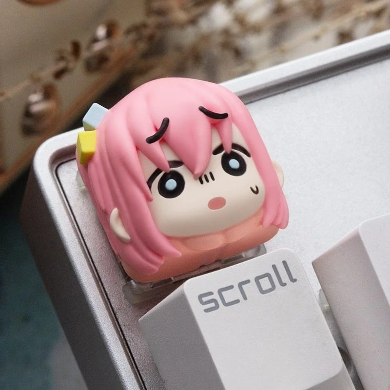 

Bocchi The Rock!Anime Keycaps Gotoh Hitori Figure Custom Keycap for Mechanical Keyboard Caps DIY Artisan Key Caps PC Gamer Gifts