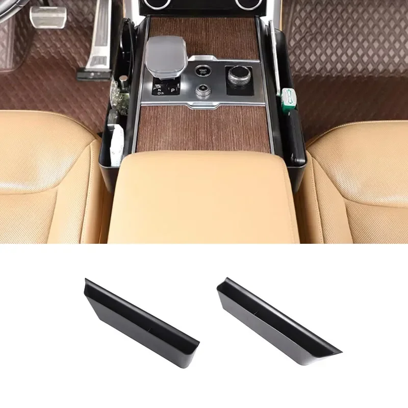 For Land Rover Range Rover Vogue 2023+ L460 ABS Black Car center console side storage box mobile phone tray interior accessories