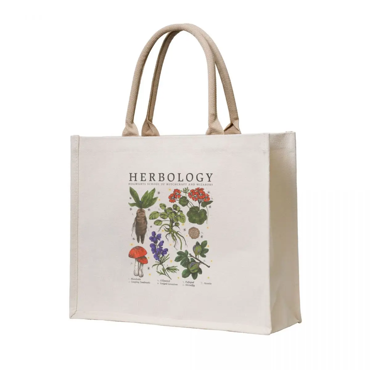 

Herbology Plants Tote Bag cute pouch bag Big bag women for beach personalized tote