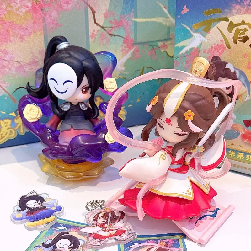 Spot Original Xielian Huacheng Figurine Model Ornament Tian Guan Ci Fu Blind Box Cosplay Costume Action Figure Collectible Gifts