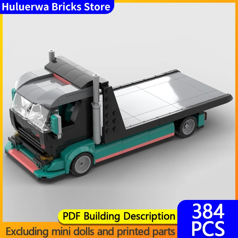 

Модель городской грузовика MOC, строительные кирпичи, планшетный самосвал, эвакуатор, модульная технология, подарки, праздник, сборка, детские игрушки, костюм