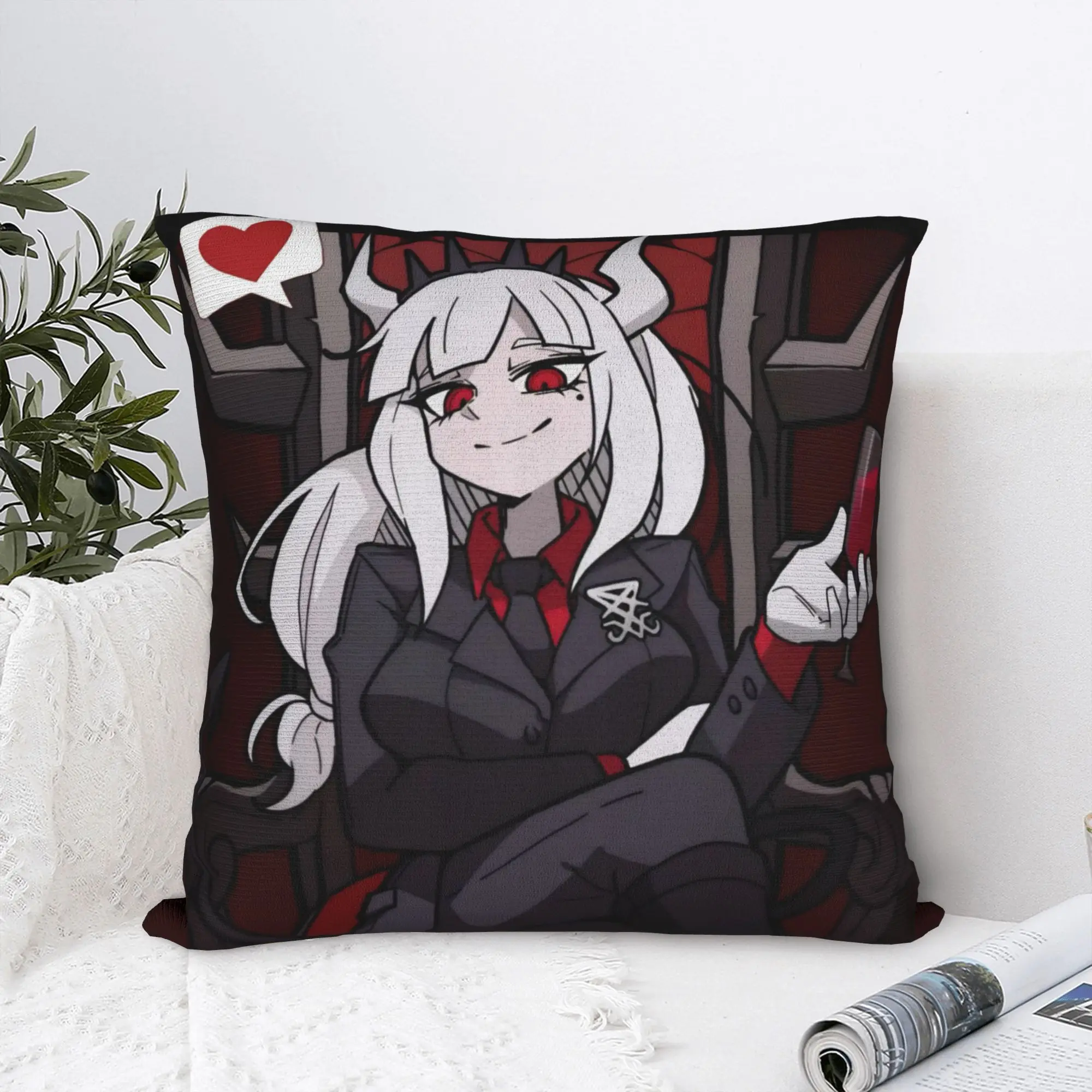 Printed Helltakers Lucifers Cerberus Game Pillowcase Polyester Cushion Cover Anime Throw Pillow Case Cover Home Dropshipping
