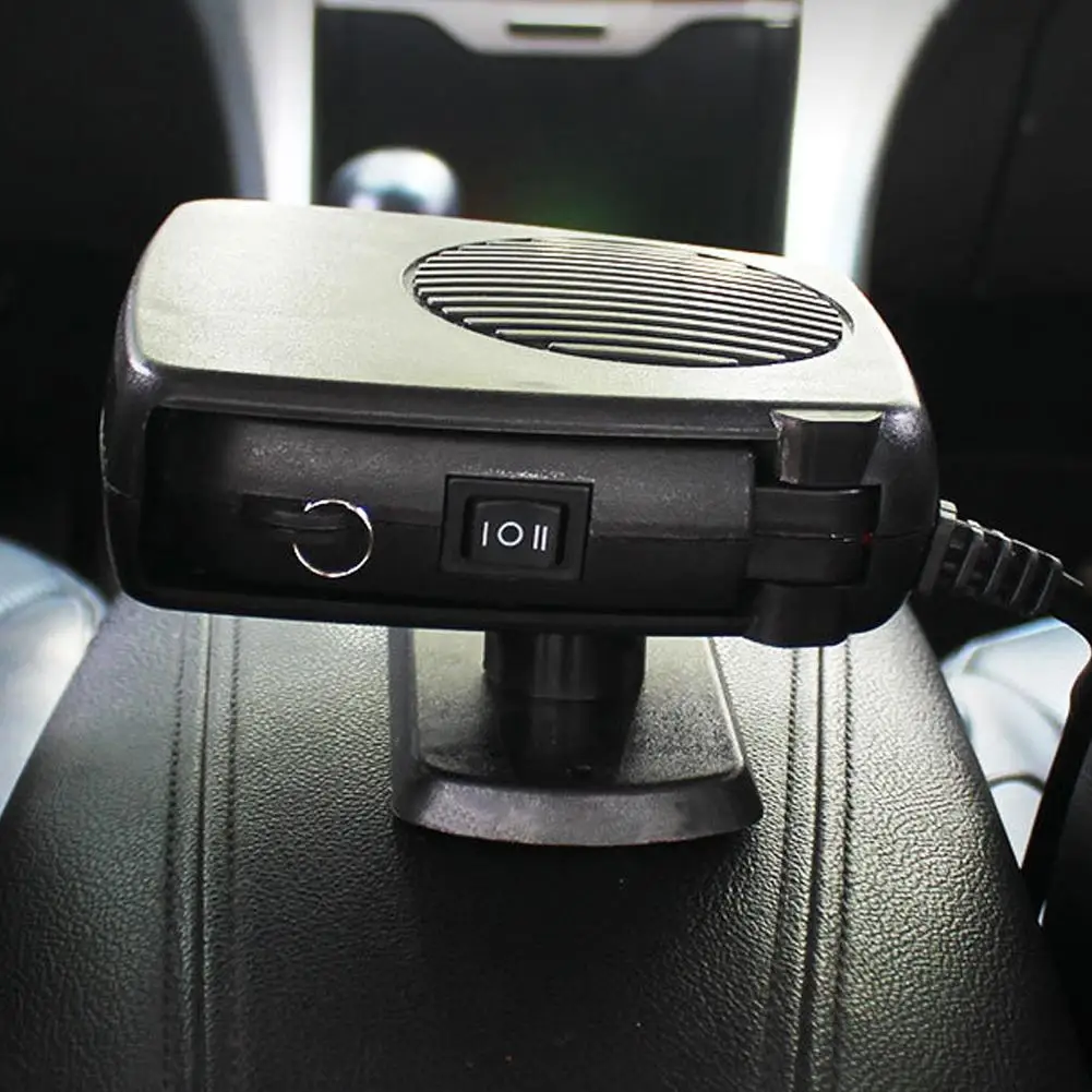 12/24V Car Electric Heater Fan 360 Rotating Windscreen Defroster Demister 1200W Heater Fan Combo Auto Windshield Defroster