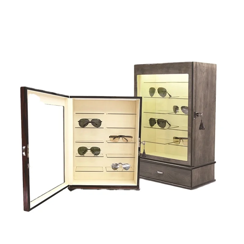 custom.OEM ODM High-End Sunglasses Display Storage Cabinet Counter Display Props Eyewear