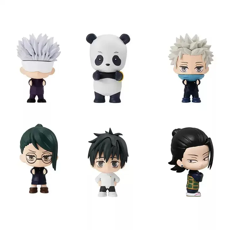 Bandai Gashapon Jujutsu Kaisen Itadori Yuji Fushiguro Megumi Kugisaki Nobara Line Up Station Action Figure Model Collect Gifts