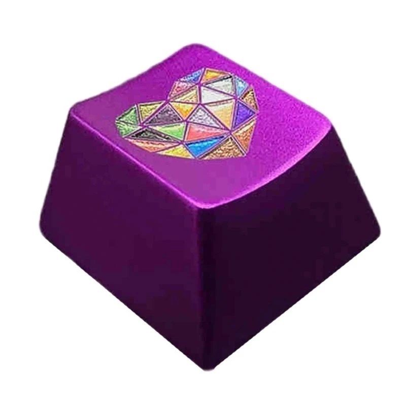 Aluminiumlegierung farbenfrohe Herzschlüsselkap Originalprofil für mechanische Tastaturen