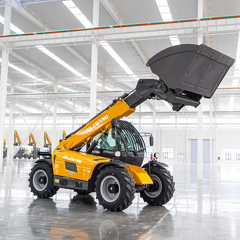 High Quality YG735 Telescopic Telehandler Forklift 3500kg Capacity 7m Lifting Height Rough Terrain Solid Tires