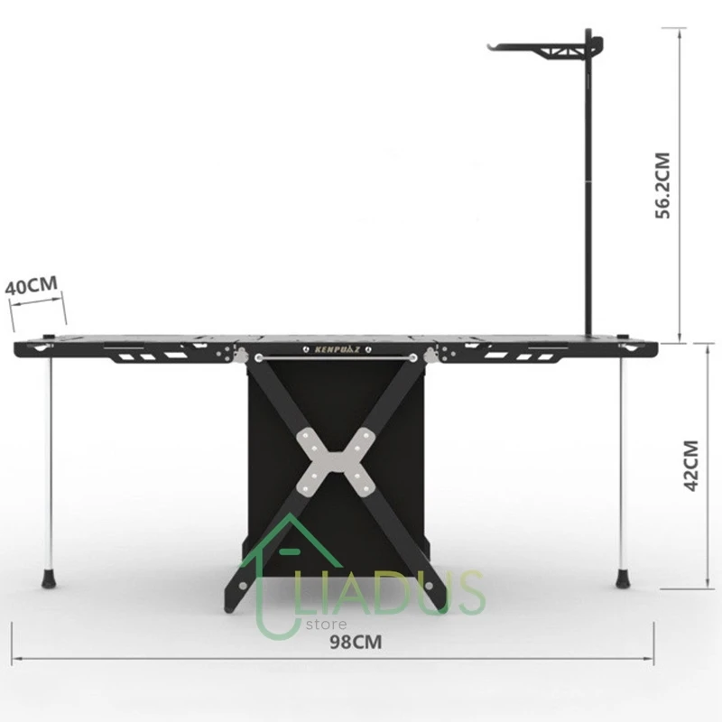 

Outdoor Camping Aluminum IGT Table Multi-Functional Splice Folding Portable Tactical Lightweight Table For Barbecue Picnic Trips