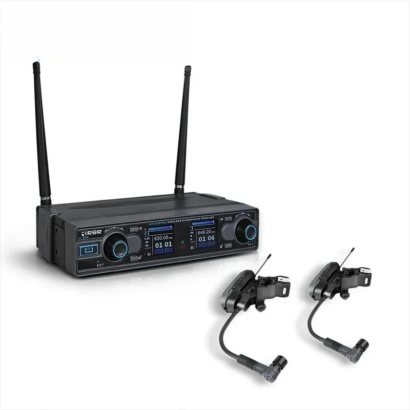 2025 gran oferta RBR d332 micrófono inalámbrico de saxofón digital con función de eco