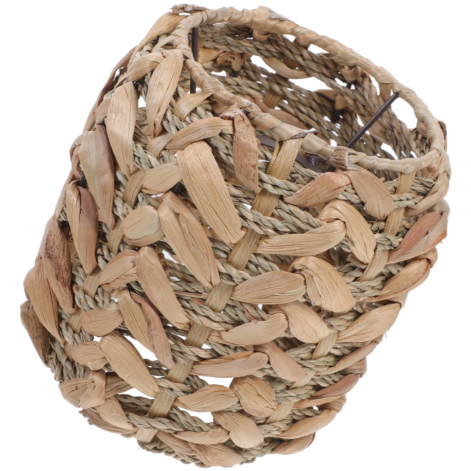 

Straw Woven Pendant Lamp Shade Rustic Decorative Ceiling Light Cover Lightweight Easy Install Lampshade for Home Hotel Living
