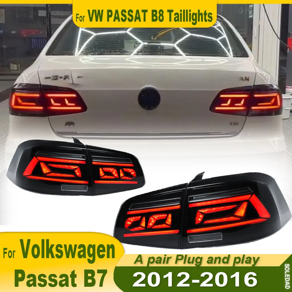 

Задний фонарь для Volkswagen Passat B7 2012 2013-2016, последний стиль, сигнал рулевого управления, стоп-сигнал заднего хода, автомобильные аксессуары, модифицированные