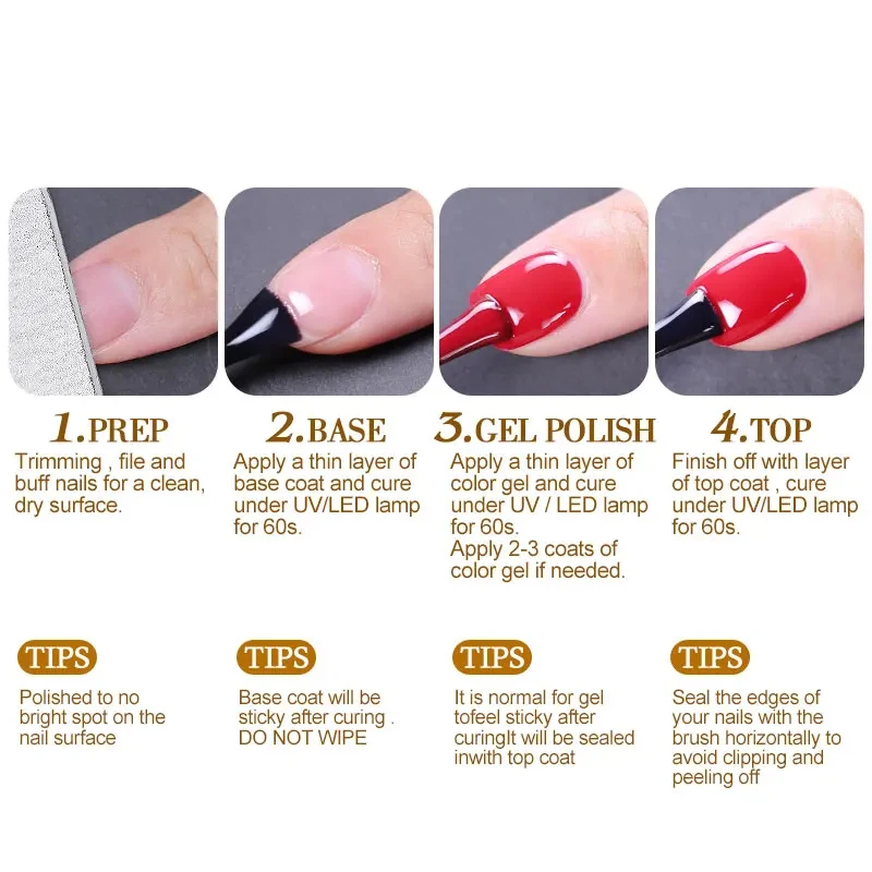 Clou Beaute 15ml Red Black White Green Neon Gel Nail Polish Base Top Coat Velvet Top 400 Colors Semi Permanent Gel Nail Varnish - Image 2
