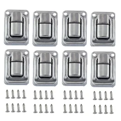 8Pcs Zinc Alloy Toggle Latch with Screws For Chest Box Case Suitcase Tool Clasp Cabinet Fitting Lock Belt Hasp Buckle Hardware