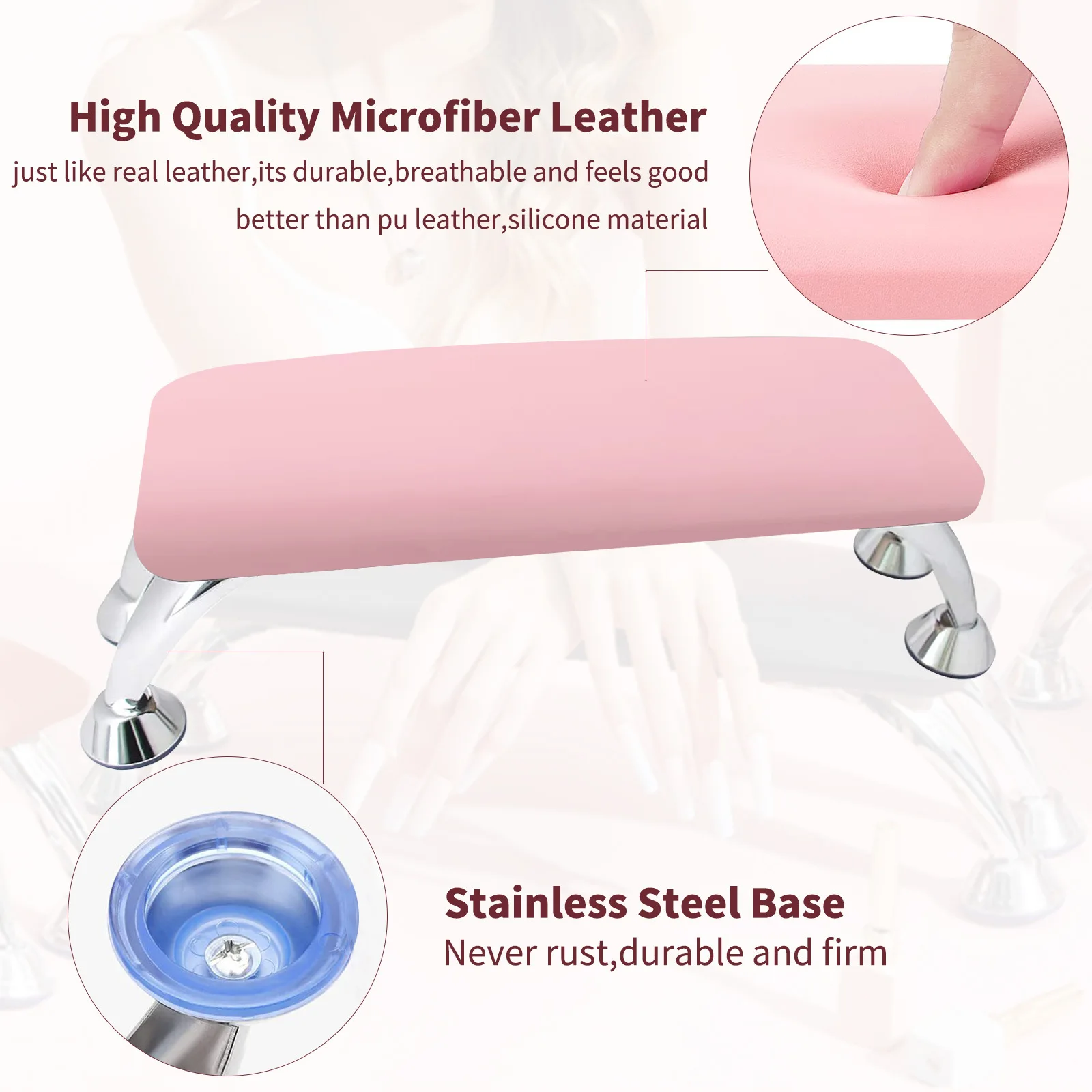 European-style Large Hand Pillow Hand Cushion Support Foot Stool Comfortable Nail Salon Tools Light Therapy Light Nail Pillow