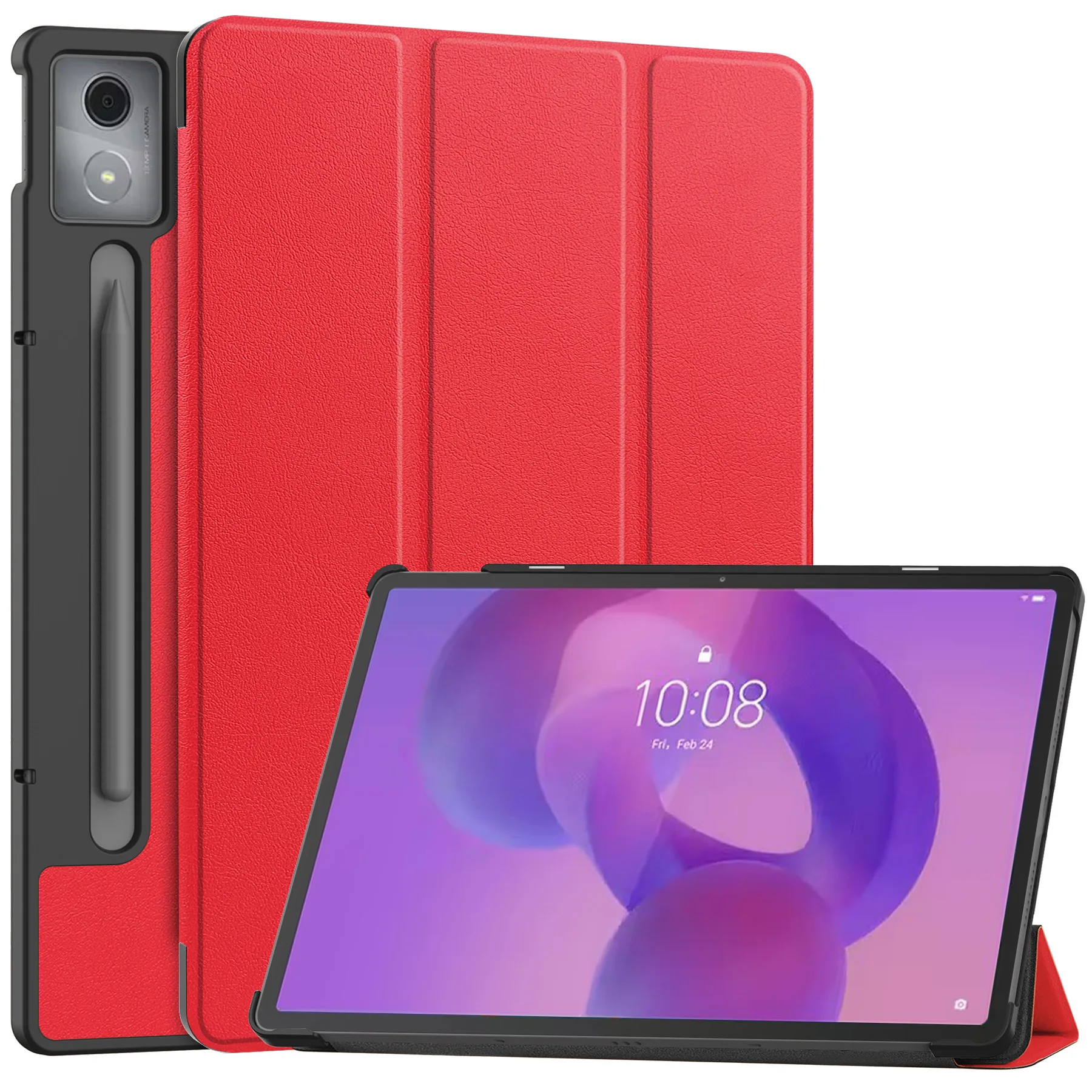 Für Lenovo Idea Tab Pro Fall 12,7 zoll Magnetische Tri-Folding PU Leder Stand Abdeckung Für xiaoxin idea tab pro 2025 tb373fu TB375FC