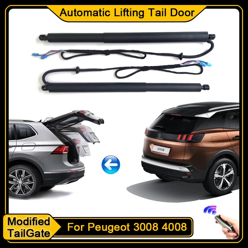 For Peugeot 3008 4008 P84 2016~2024 Car Electric Tailgate Tail Gate Strut Vehicle Power Rear Door Lift System Kit for Trunk