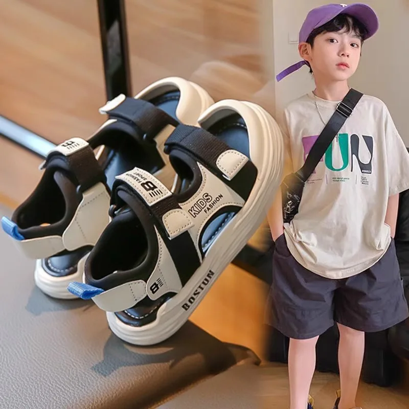 Children Shoes Boys Girls Summer Sport Sandals New Kids Toddler Soft Sole Closed Toe Anti Kick Beach Shoes Non Slip Sandals