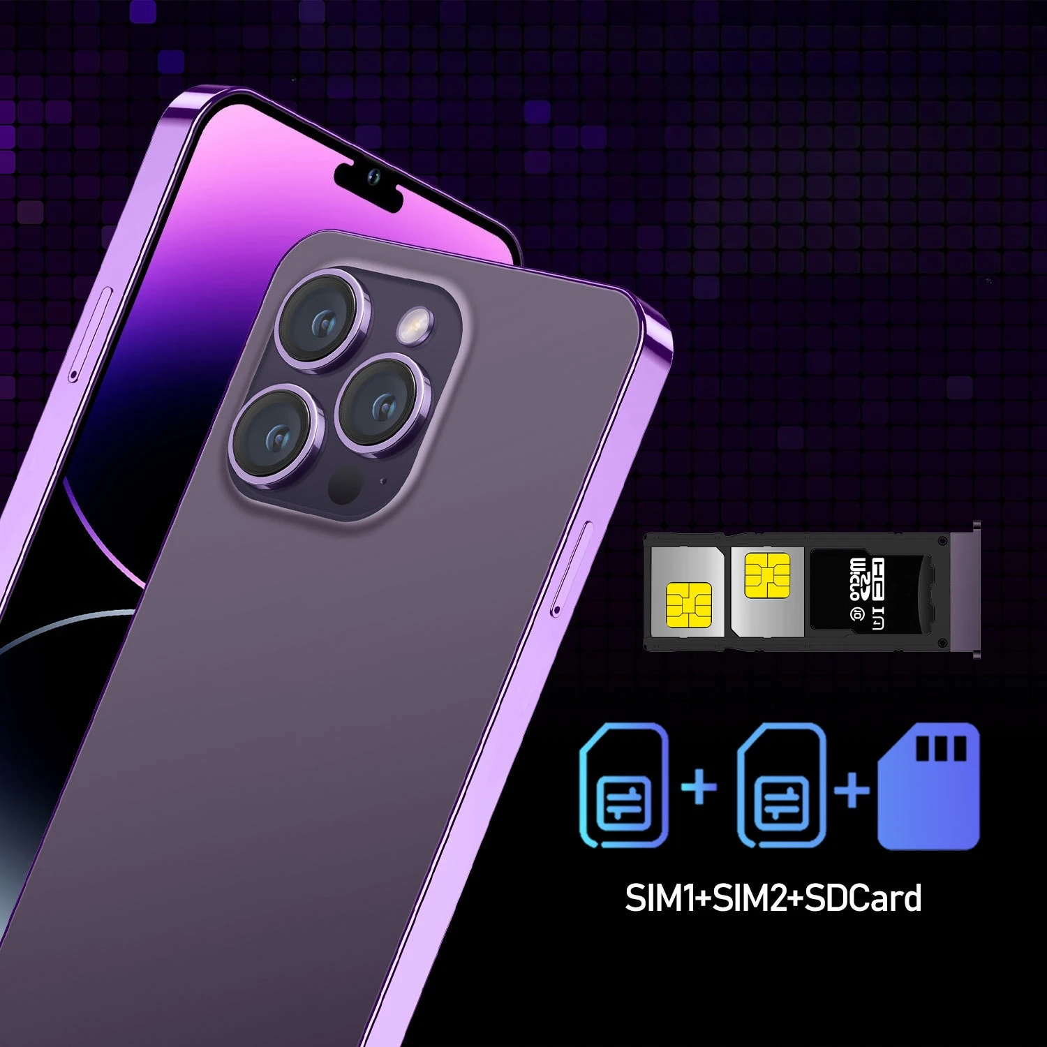 7.3 Inch I14 Fake Phone Dummy Phones False Mobile Phone Telephone Smartphone Fake Prop Model Mockup Replica Display