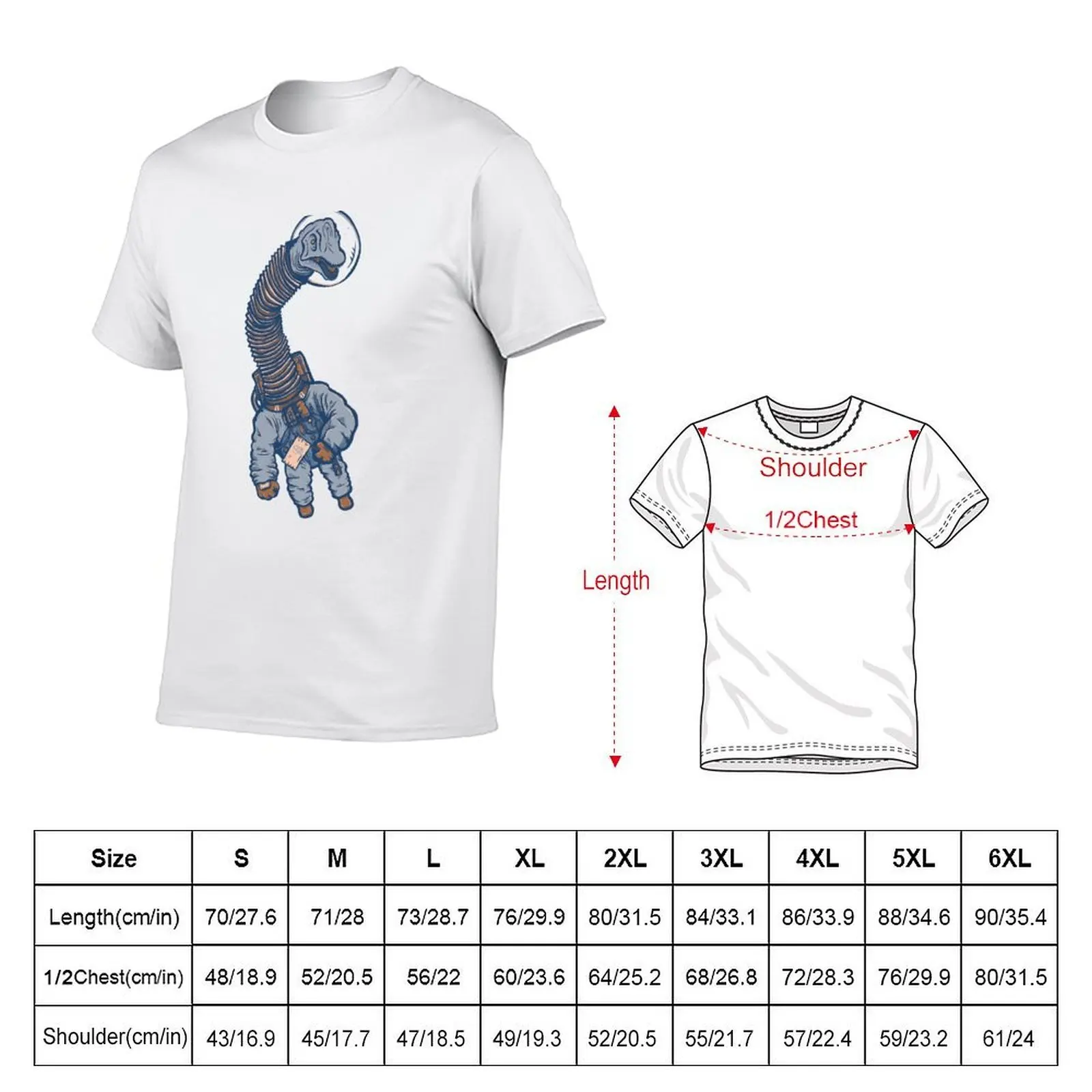 Astro Brachiosaurus T-Shirt man t shirt graphic funny t shirts dark humor T-Shirt