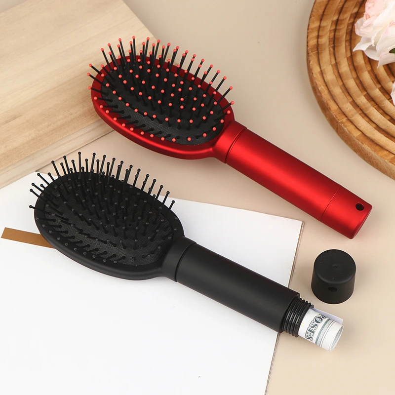 

Hair Comb Secret Stash Hidden Safe Diversion Brush Key Safe Box Hiding Money Cash Mini Keys Pills Small Jewelry Removable Lid