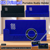 3D Printed Portable Radio Holder Pocket Mini Radio Bracket for MINI4732 V1/V2/V3 All-Band Radio Receiver Holding Bracket Stand