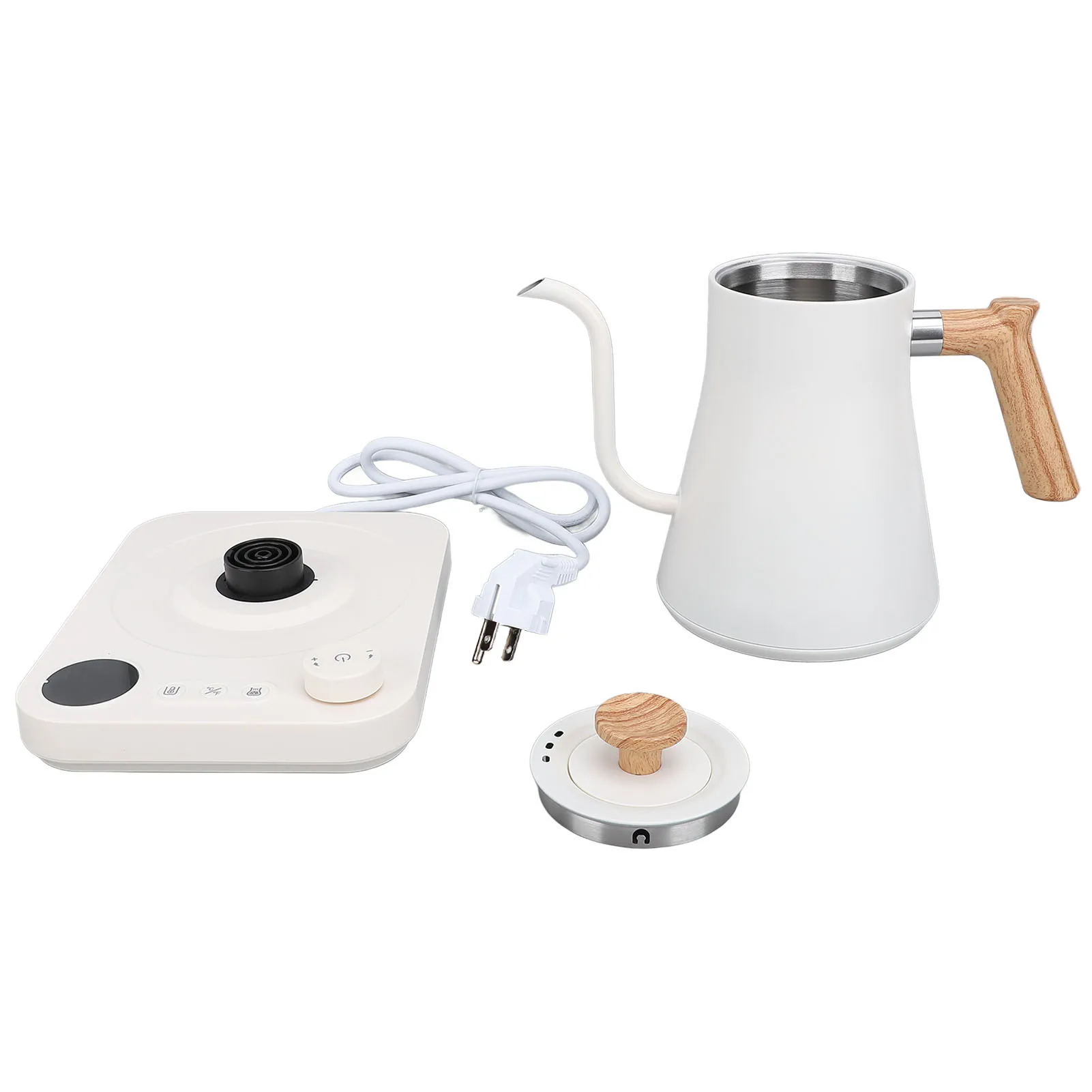 전기 주전자 구즈넥 주전자, 핸드 브루 커피 포트, 온도 제어 가열 물병, 스마트 티팟, 110V, 220V